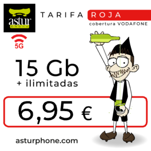 15 Gb Roja + ilimitadas