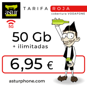 ROJA 50 GB + ILIMITADAS