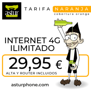 Internet 4G ilimitado Naranja